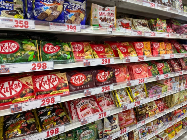 Comprar comida y snacks con tax free en Japón